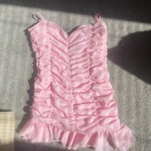 Lucy in the sky pink homecoming dress